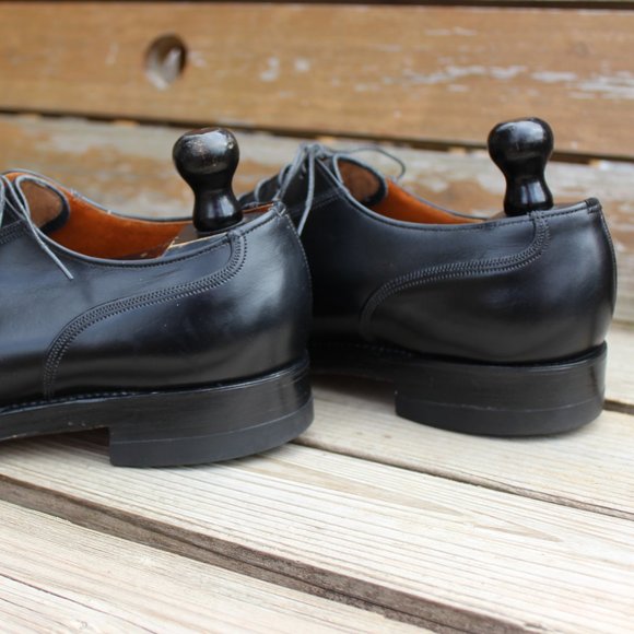 Vintage the Hartt Shoe Black Cap Toe Gunboat Derby - Picture 5 of 14